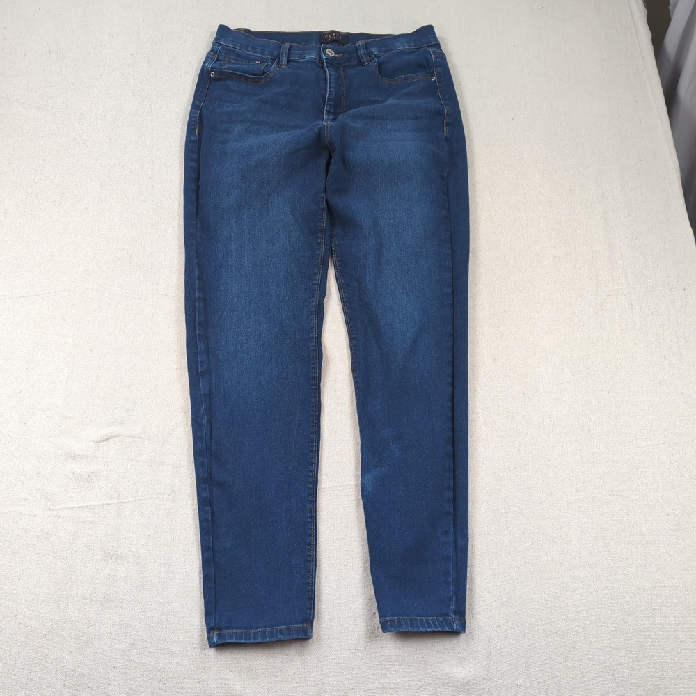 Curve Appeal Jeans Womens 10 30 Blue Stretch Essential Skinny